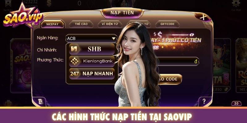 Các hình thức rút tiền tại SAOVIP